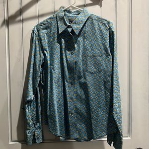 Cruel Girl size large long sleeve snap button western shirt